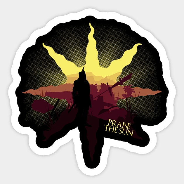 Praise The Sun Sticker by 666hughes